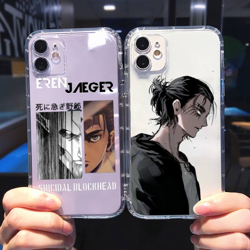 Attack on Titan Eren Jaeger Phone Case For iphone 13 12 11 8 7 6s 6 6 - Attack On Titan Store