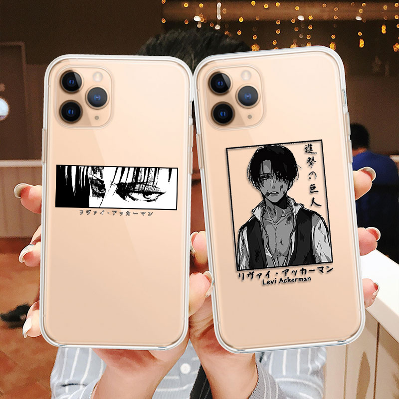 Funny Japanese Anime Phone Case for Iphone 13 12 11 Pro XS MAX 8 7 6S 6 - Attack On Titan Store