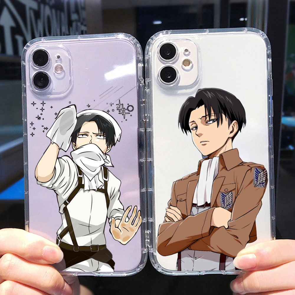 PUNQZY Attack On Titan Levi Ackerman Phone Case For iPhone 13 12 11 PRO MAX XR 6 - Attack On Titan Store